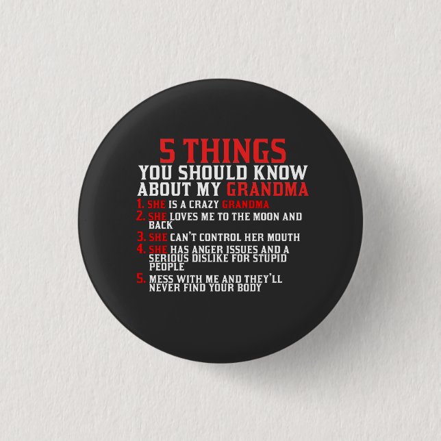Grandma and Grandchildren Button (Front)