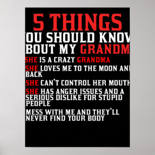 Grandma and Grandchildren Poster