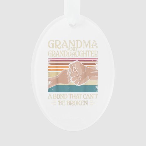 Grandma And Granddaughter Gift Ornament