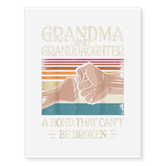 Grandma And Granddaughter Gift Temporary Tattoos