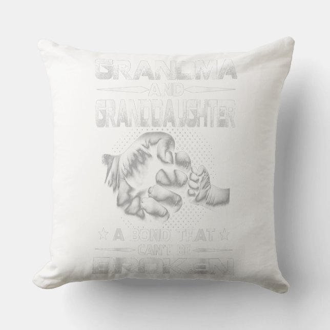 Grandma And Granddaughter Gift Throw Pillow (Front)