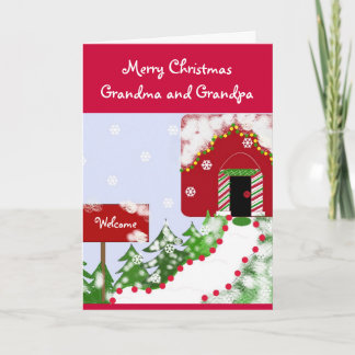 Grandma and Grandpa Christmas... Holiday Card