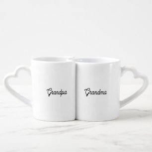 Grandma and Grandpa Coffee Mug Set