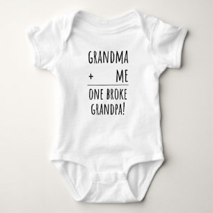 Grandma And Grandpa Funny Grandparents Baby Saying Baby Bodysuit