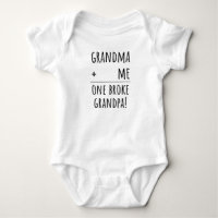 Grandma And Grandpa Funny Grandparents Baby Saying