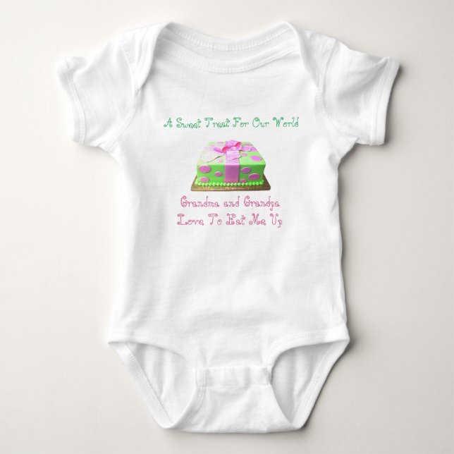 Grandma and Grandpa Love Me Baby Bodysuit (Front)