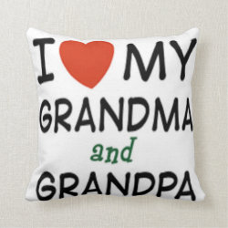 Grandma and Grandpa Pillow