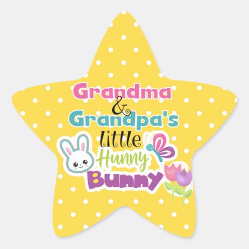 Grandma and Grandpas Hunny Bunny Stickers