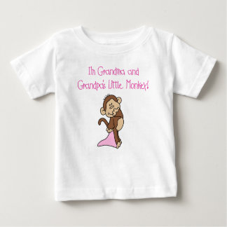 Grandma and Grandpas Little Monkey Baby T-Shirt