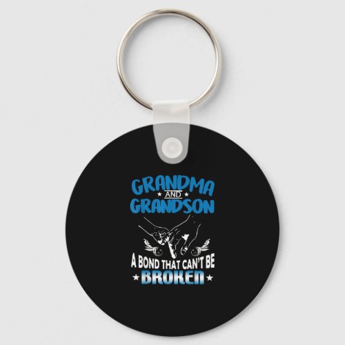 Grandma And Grandson A Bond That Cant Be Broken Keychain