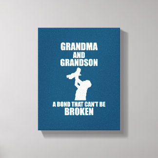 Grandma And Grandson A Bond That Cant Be Broken Canvas Print
