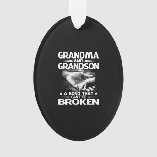 Grandma and Grandson A Bond That Cant Be Broken Ornament