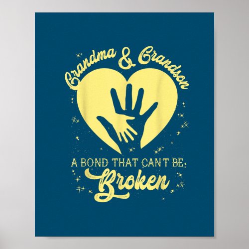 Grandma And Grandson A Bond That Cant Be Broken Poster