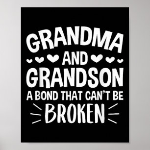 Grandma And Grandson A Bond That Can't Be Broken Poster
