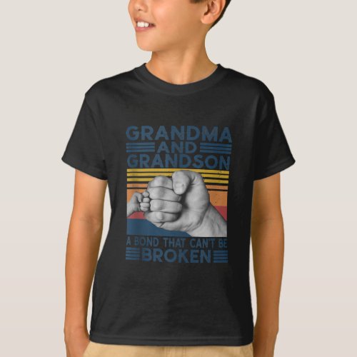 Grandma And Grandson A Bond That Cant Be Broken T_Shirt