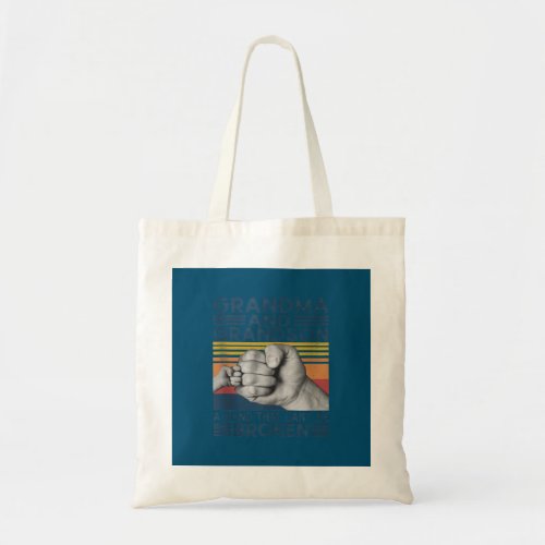 Grandma And Grandson A Bond That Cant Be Broken Tote Bag