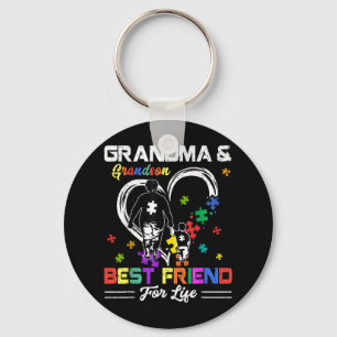 Grandma And Grandson Best Friend For Life Autism A Keychain
