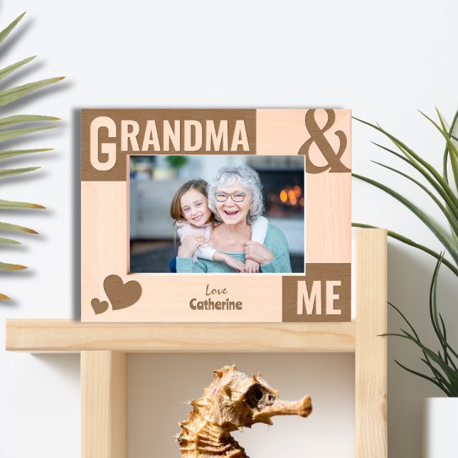 Grandma and Me photo Gift Engraved Frames (Creator Uploaded)