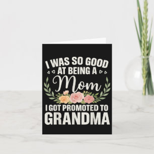 Grandma Art For Mom Women Grandmother Promoted To Card