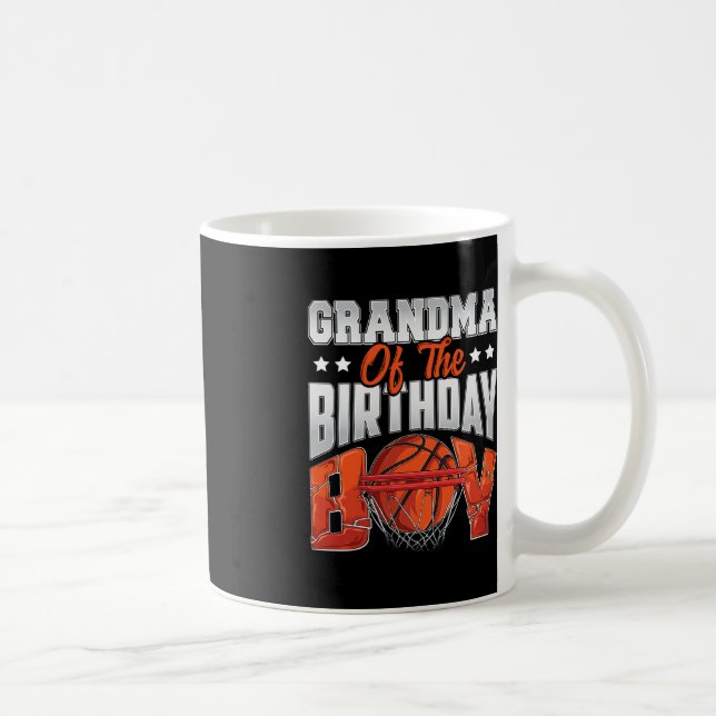 Grandma basketball birthday Boy Family Baller b-da Coffee Mug (Right)