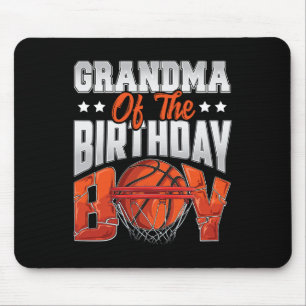 Grandma basketball birthday Boy Family Baller b-da Mouse Pad