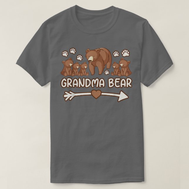 grandma bear 5 cubs tee shirts, grandma bear tshir (Design Front)