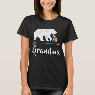 Grandma Bear Autism Awareness Proud Autism Mom T-Shirt