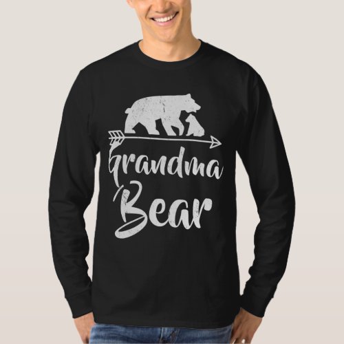 Grandma Bear Best Gift Mothers Fathers Day T_Shirt