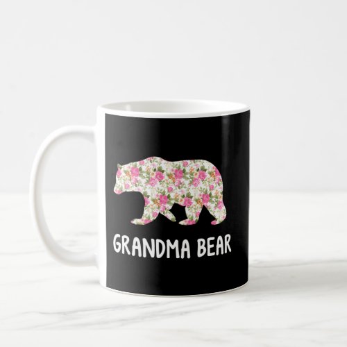 Grandma Bear Floral Grandmother Coffee Mug