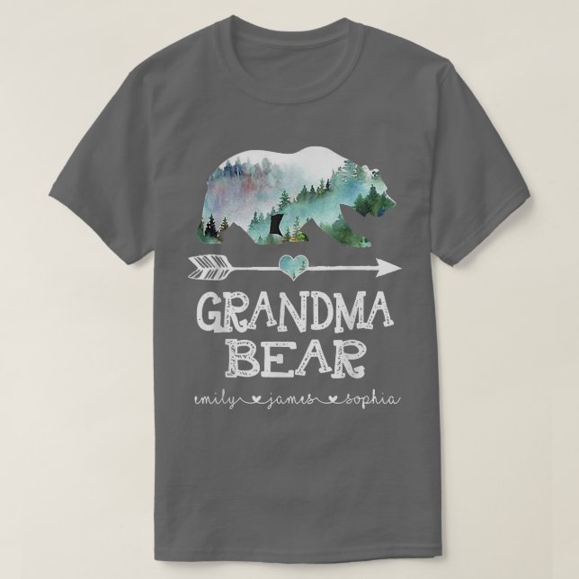 Grandma Bear Mother Gigi Bear Nature Mother's Day  T-Shirt (Design Front)