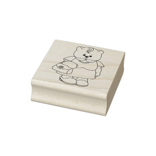 Grandma Bear Rubber Stamp