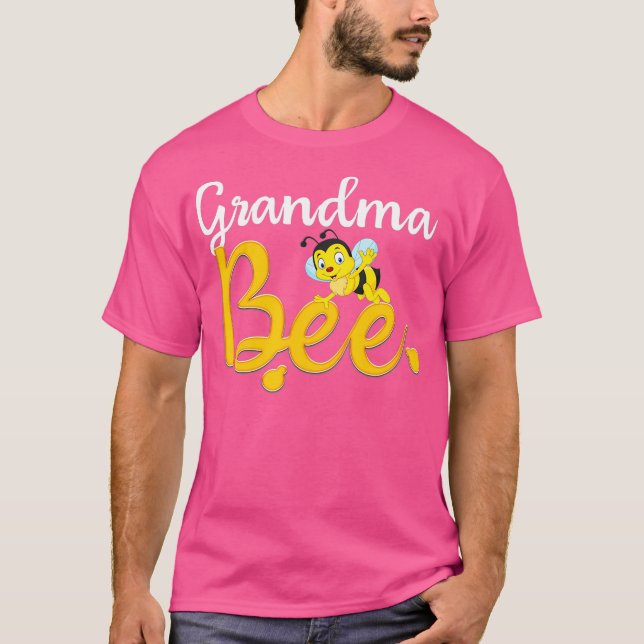 Grandma Bee Matching Family First Bee Day T-Shirt (Front)