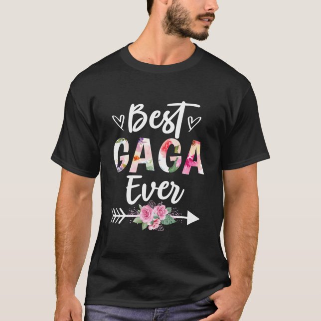Grandma Best A Ever Mothers Day Flower T-Shirt (Front)
