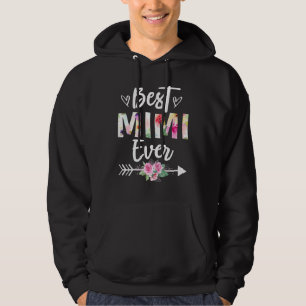 Grandma Best Mimi Ever Mothers Day Flower Women Hoodie