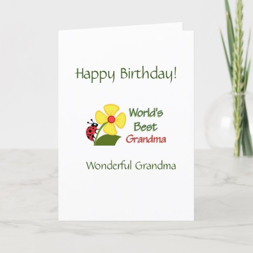 Grandma Best Sentimental Coronavirus Birthday Card