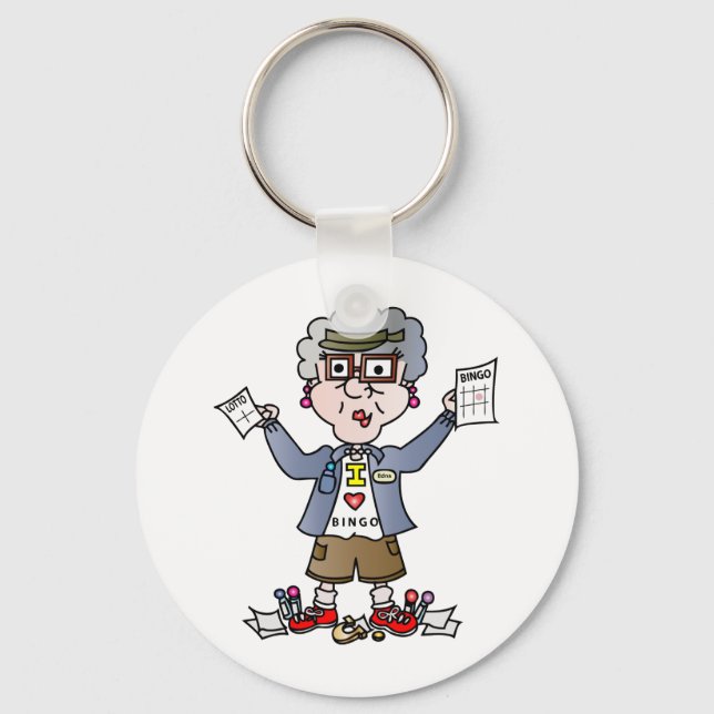 Grandma Bingo Keychain (Front)