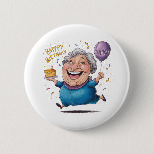 Grandma Birthday Celebration Button