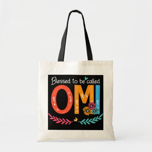 Grandma Blessed To Be Called NANI Colorful Tote Bag