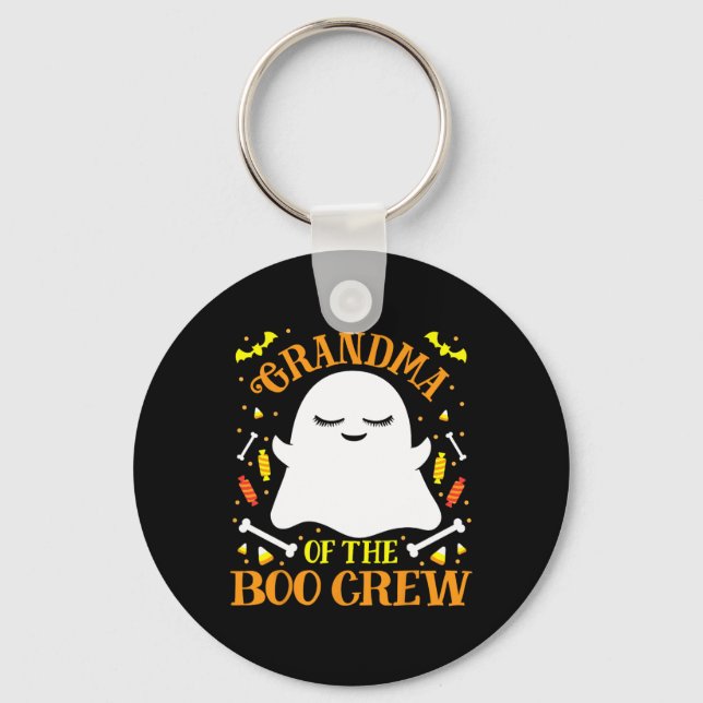 Grandma Boo Crew Ghost Matching Family Set Hallowe Keychain (Front)