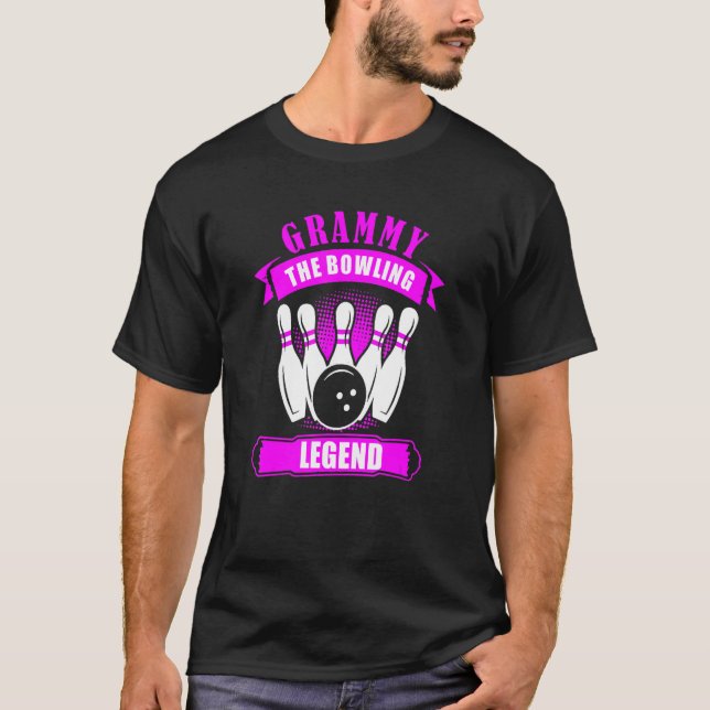 Grandma Bowlers Ten Pin GRAMMY Legend Bowling T-Shirt (Front)