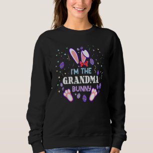 Grandma Bunny Rabbit Easter Family Matching Nana M Sweatshirt