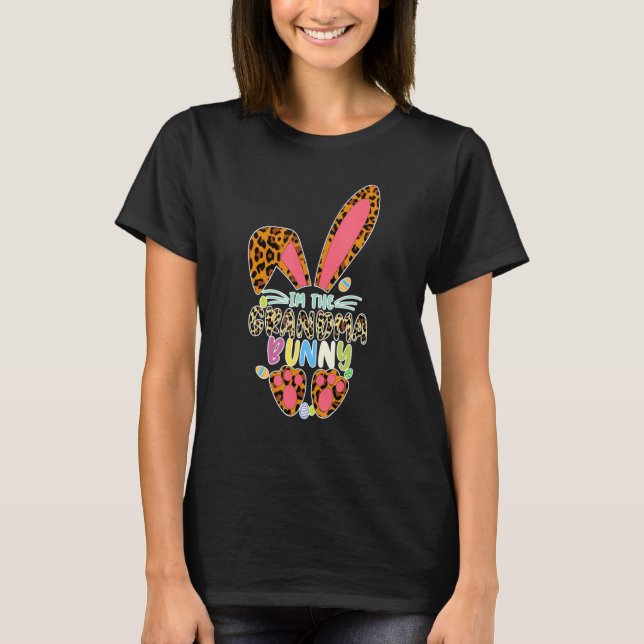 Grandma Bunny Rabbit Easter Family Matching Nana M T-Shirt (Front)