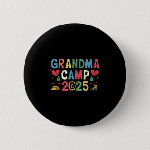 Grandma Camp 2025 Cousins Summer Vacation Camping  Button