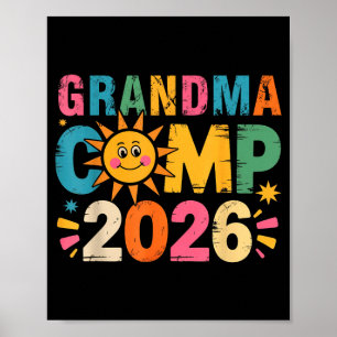 Grandma camp 2026 family vacation summer camping poster