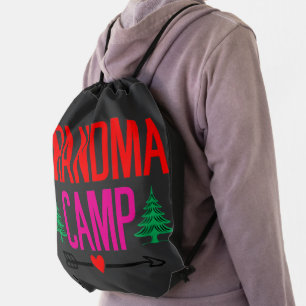 Grandma camp drawstring bag