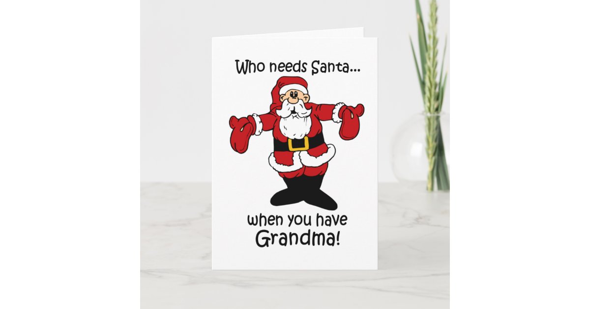 Grandma Christmas card | Zazzle