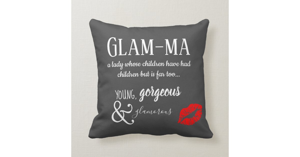 Grandma christmas glamma pillow