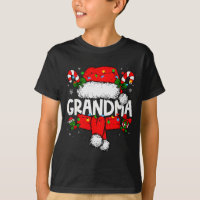 Grandma Christmas Pajama Santa Claus Family Matchi