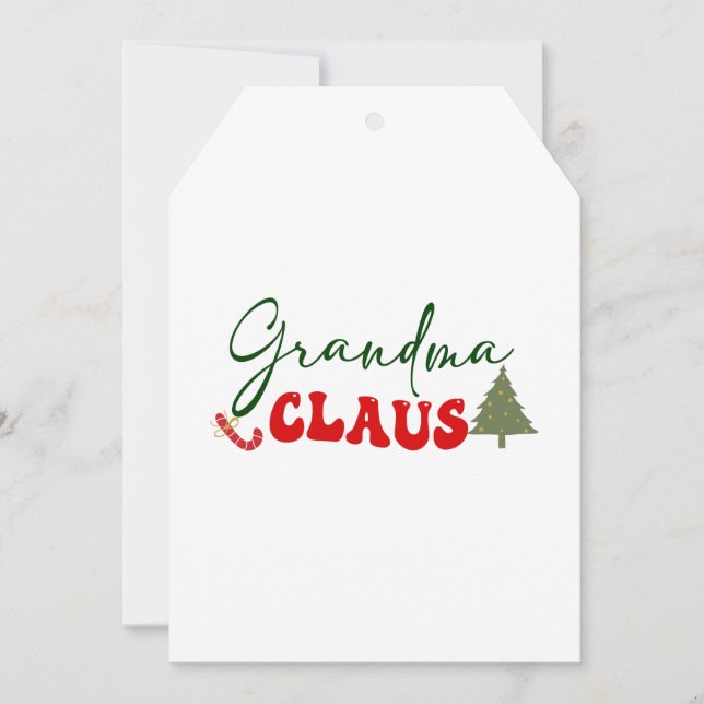 Grandma Claus Christmas Card  (Front)