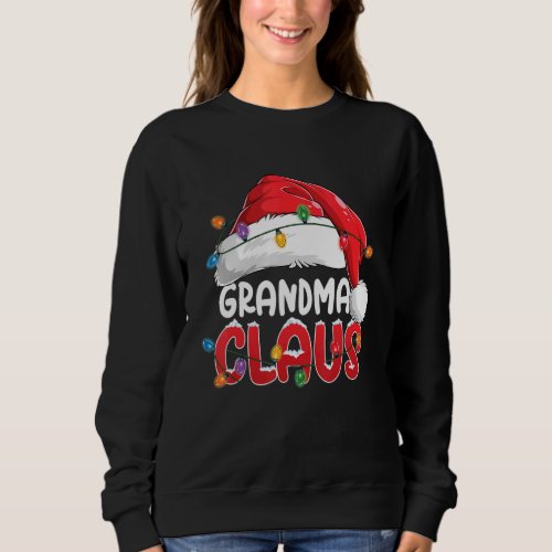 Grandma Claus Christmas Costume Family Matching Sa Sweatshirt